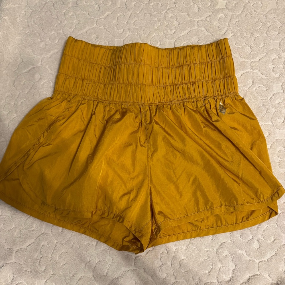 Free people movement the way home shorts M Toasted Coconut Orange